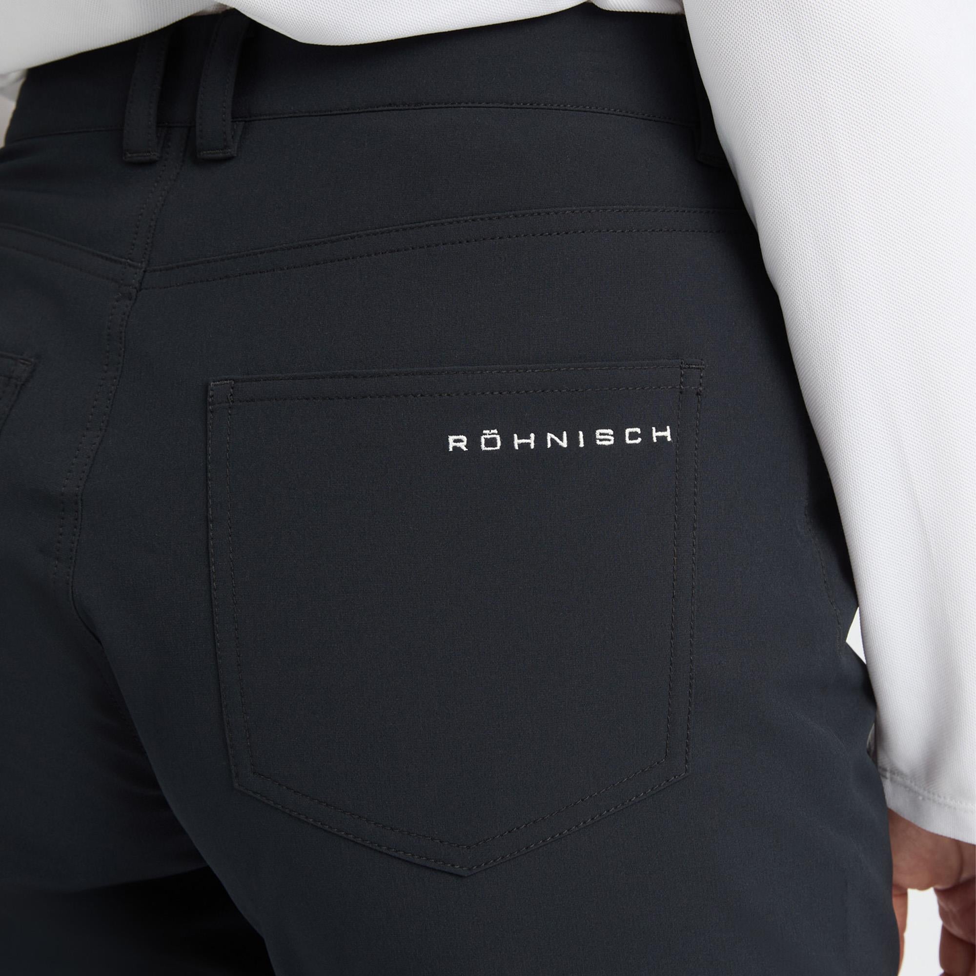 Rohnisch Chie Brushed Ladies Winter Golf Trousers Black 30 Inch